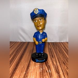 Galls Officer Bobblehead W/Blue Uniform 7.5” Inches Tall Rare!